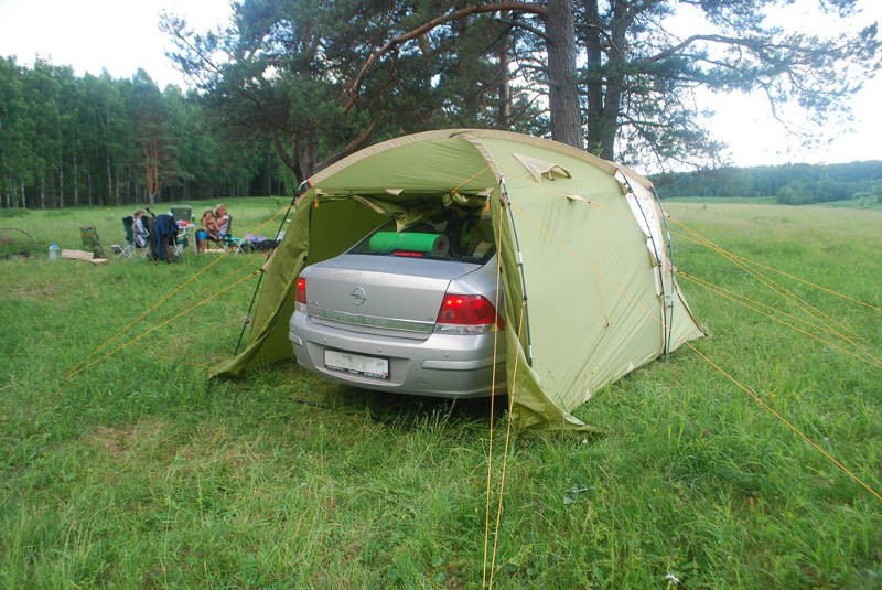 Tent garage