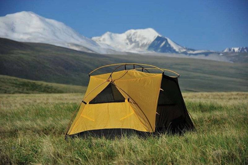 Brown tent